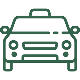 Verkehrsrecht Icon - Auto von vorne